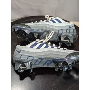 Nike Vapor Cleats Mens 8.5 Edge Speed 360 Low Black White Dark Smoke Grey